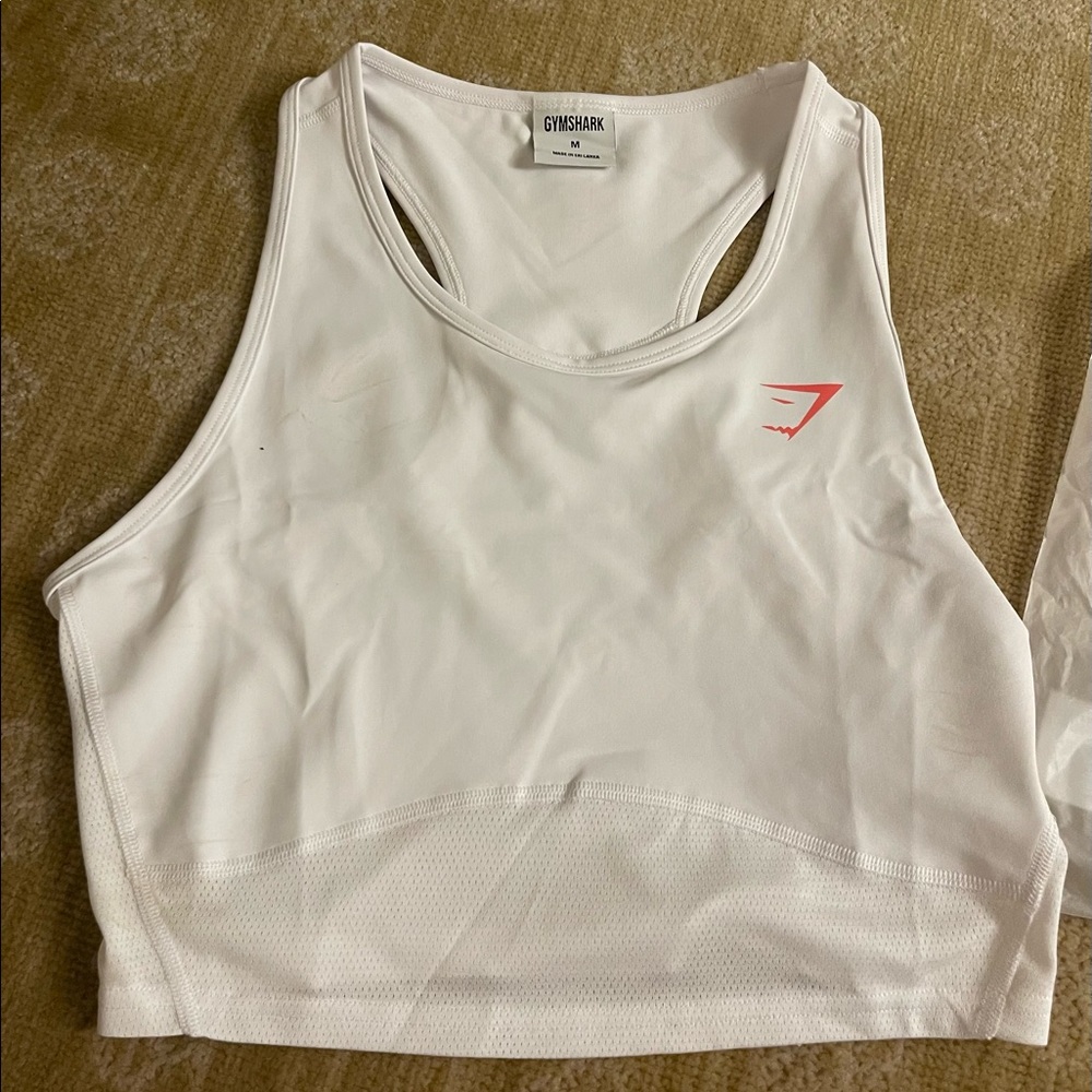 New Gymshark Crop Top Medium White